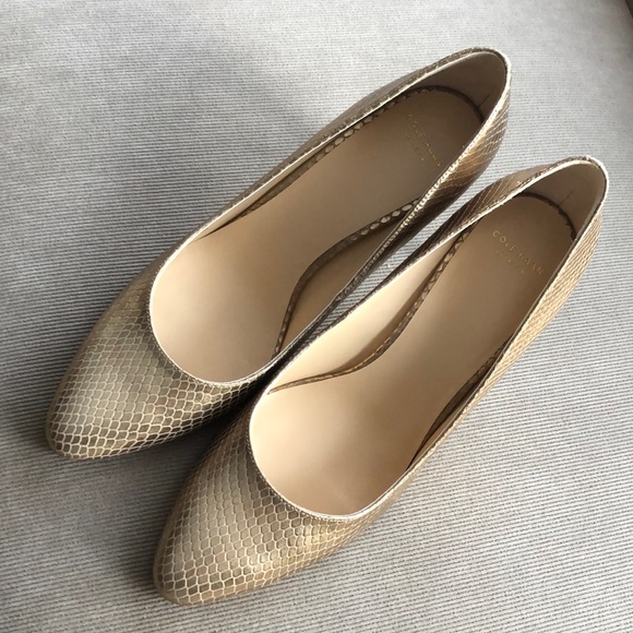 cole haan gold shoes
